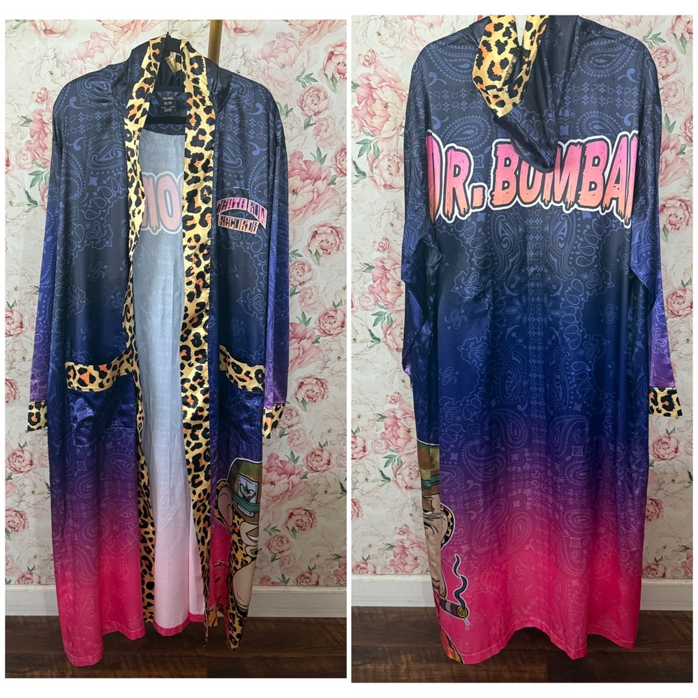 RARE Bored Ape Yacht Dr Bombay Death Row Records Snoop Dog Satin Robe size XL